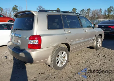 2006 Toyota Highlander Hybrid Limited V6 z USA, uszkodzony, nr VIN JTEEW21A560033118